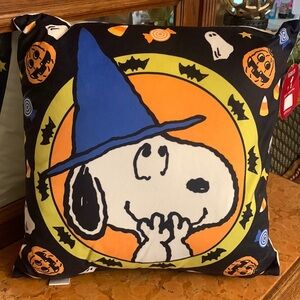 Peanuts Snoopy Halloween Pumpkins Candy Pillow NEW